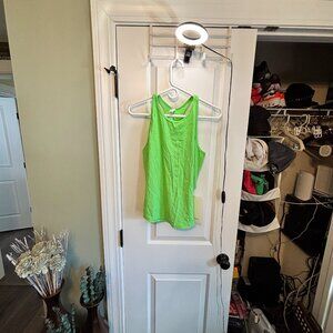 NWT Lululemon Women's Size 10 Base Pace Ribbed Tank Top Lime/Neon Green SCGL